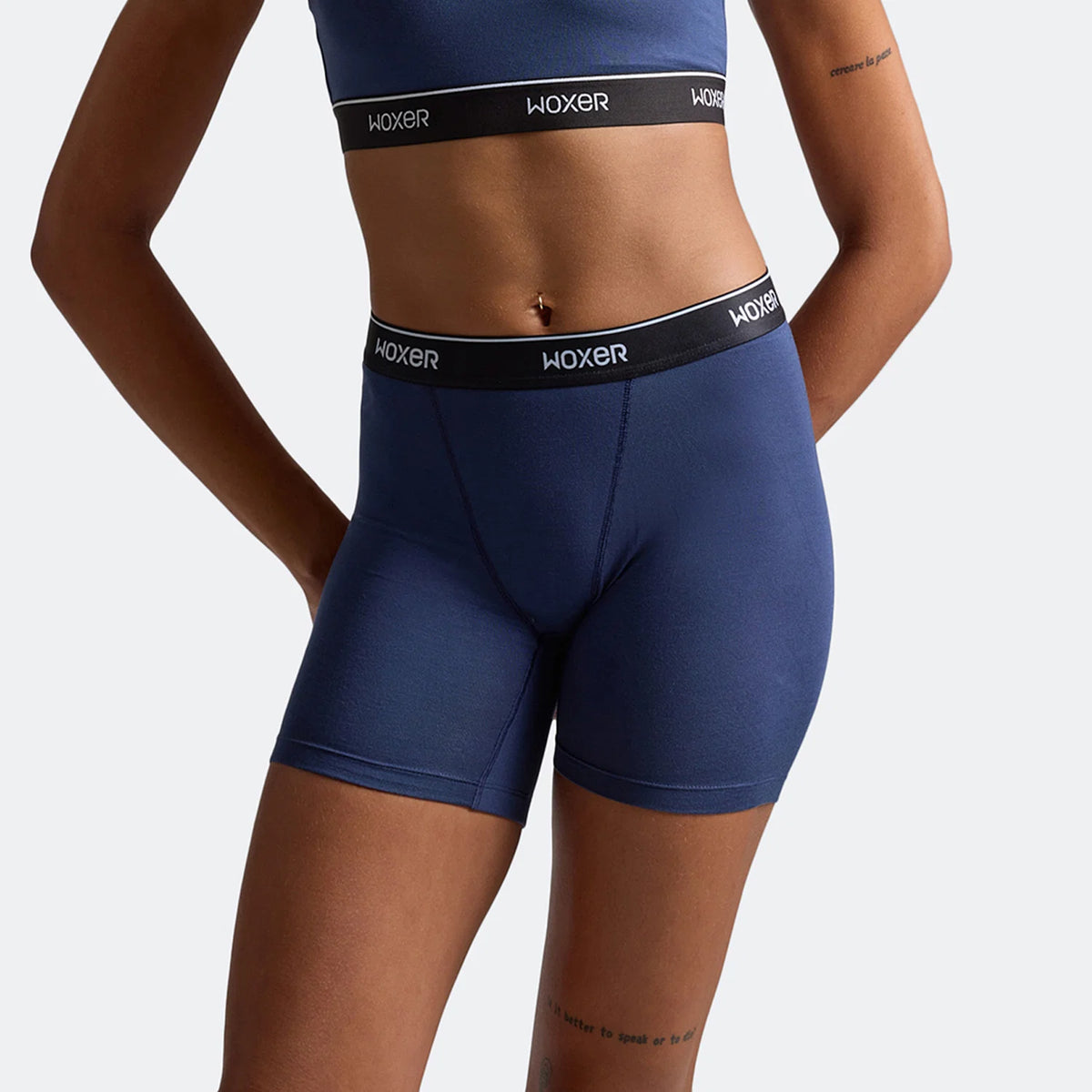 Baller High Waisted Navy 2.0