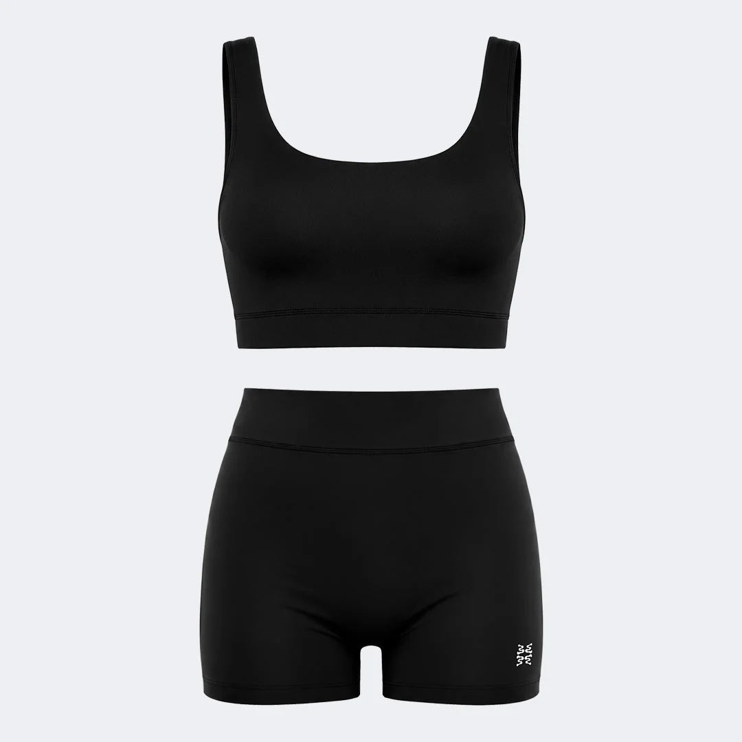 Swim Set Star High Waisted Boss Jet Black